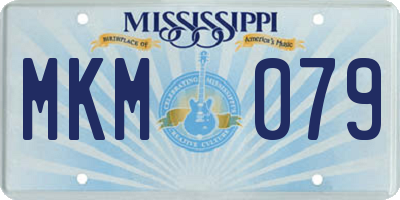 MS license plate MKM079