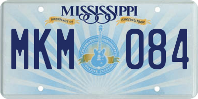 MS license plate MKM084