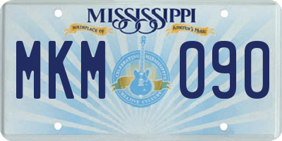 MS license plate MKM090