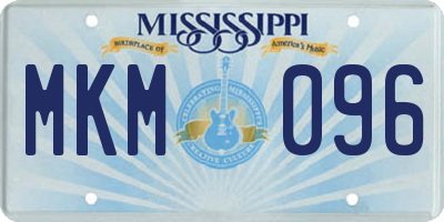 MS license plate MKM096