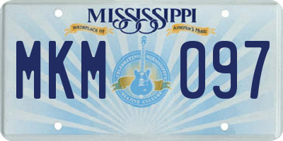 MS license plate MKM097