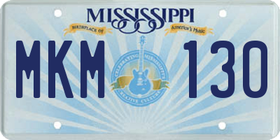 MS license plate MKM130