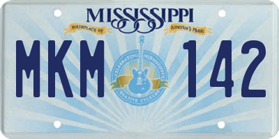 MS license plate MKM142