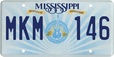 MS license plate MKM146