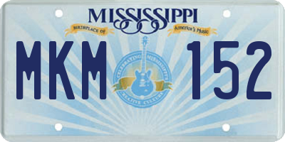 MS license plate MKM152
