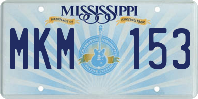 MS license plate MKM153
