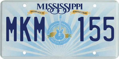 MS license plate MKM155