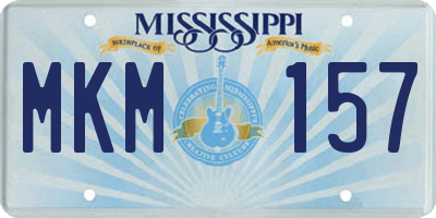 MS license plate MKM157