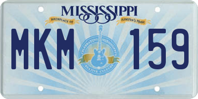 MS license plate MKM159