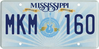 MS license plate MKM160