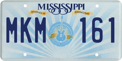 MS license plate MKM161