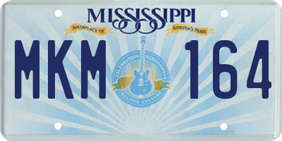 MS license plate MKM164