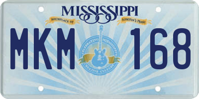 MS license plate MKM168