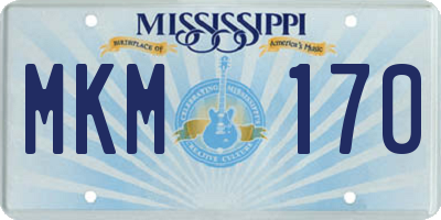 MS license plate MKM170