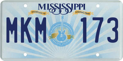 MS license plate MKM173