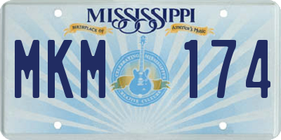 MS license plate MKM174