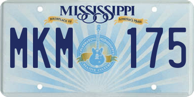 MS license plate MKM175