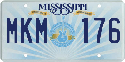 MS license plate MKM176