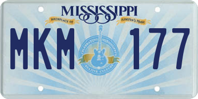 MS license plate MKM177