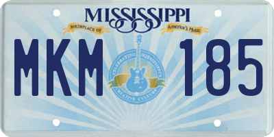 MS license plate MKM185