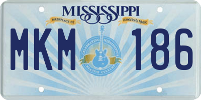 MS license plate MKM186