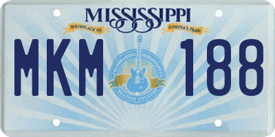 MS license plate MKM188