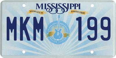 MS license plate MKM199