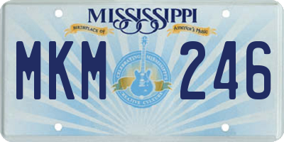 MS license plate MKM246