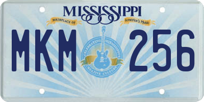 MS license plate MKM256