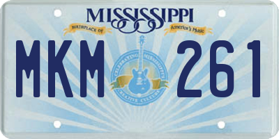 MS license plate MKM261