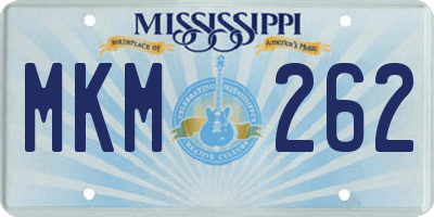 MS license plate MKM262