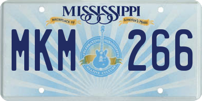 MS license plate MKM266