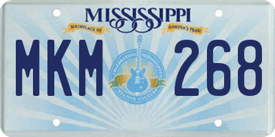 MS license plate MKM268