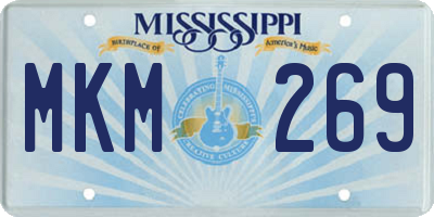 MS license plate MKM269