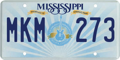 MS license plate MKM273