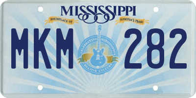 MS license plate MKM282