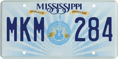 MS license plate MKM284