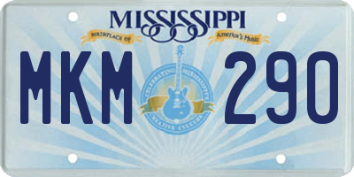 MS license plate MKM290