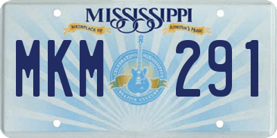 MS license plate MKM291