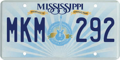 MS license plate MKM292