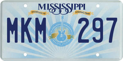 MS license plate MKM297