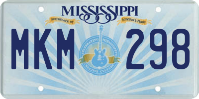 MS license plate MKM298