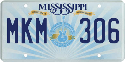 MS license plate MKM306