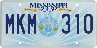 MS license plate MKM310