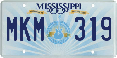 MS license plate MKM319