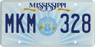 MS license plate MKM328
