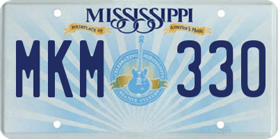 MS license plate MKM330