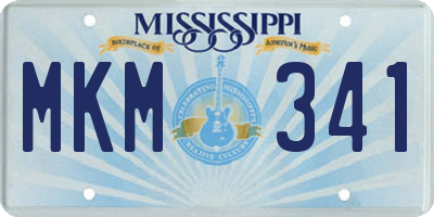 MS license plate MKM341