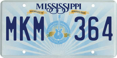 MS license plate MKM364
