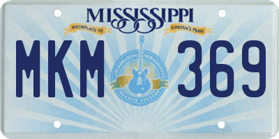 MS license plate MKM369